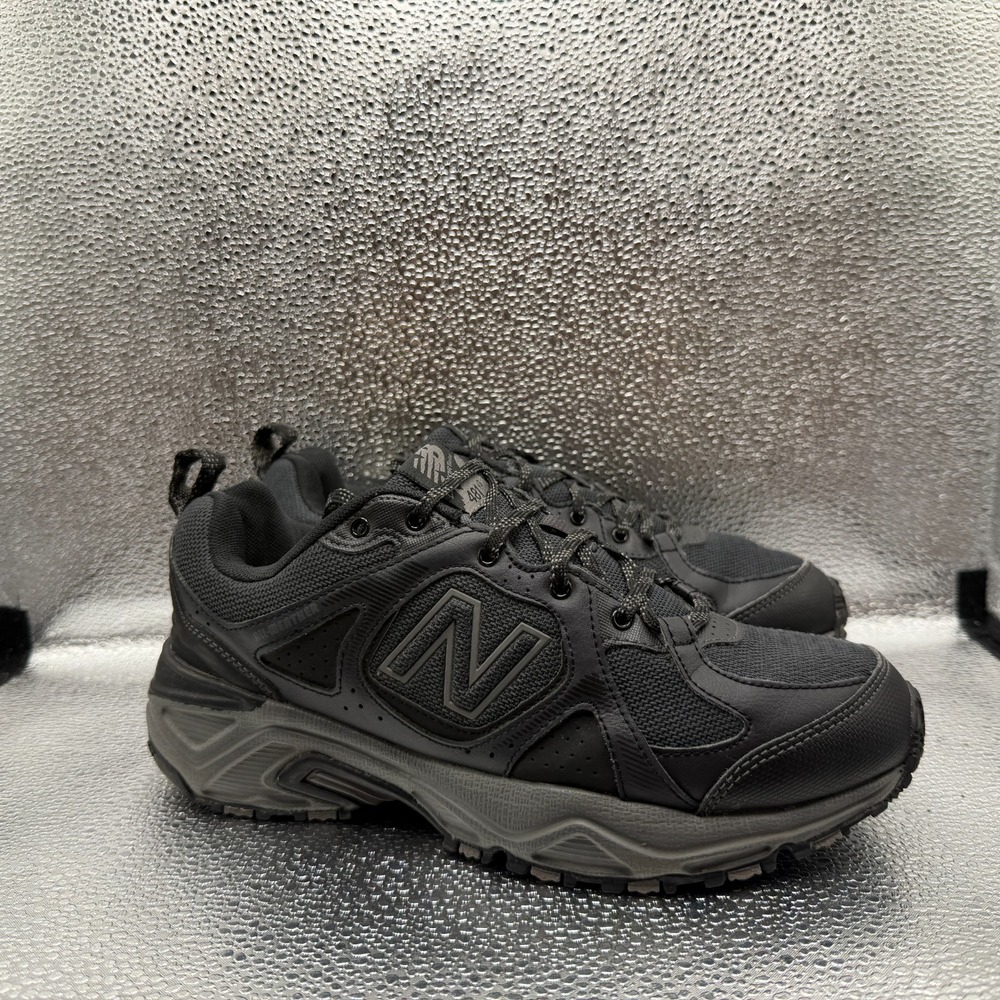 Size 7D New Balance 481 Wide Black Gray Mens Lace-Up Athletic Shoes MT481WB3